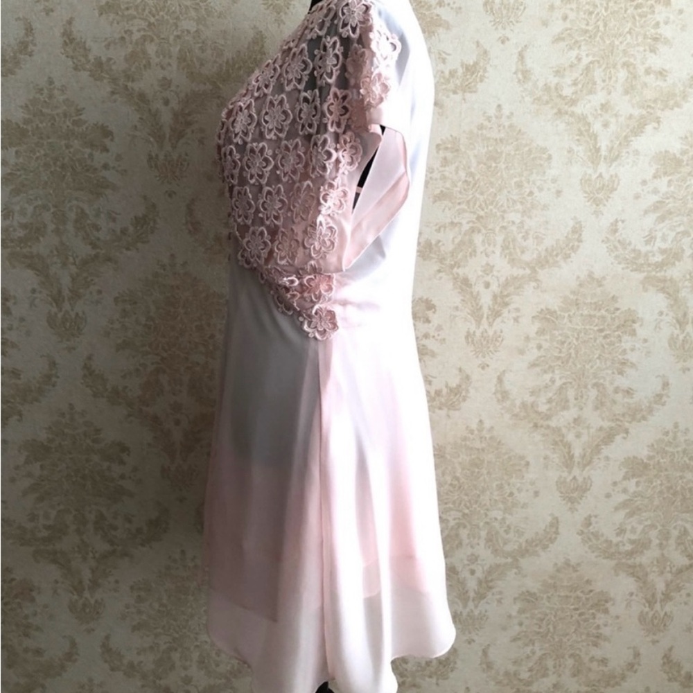 La SENZA Light Pink Lace 2 Pieces Chemise Set - Picture 2 of 15